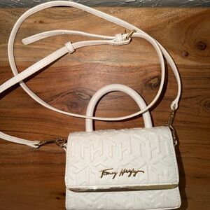 Tommy Hilfiger White Crossbody Mini Purse